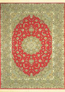 Kashan handmade carpet, lacquer design 6355