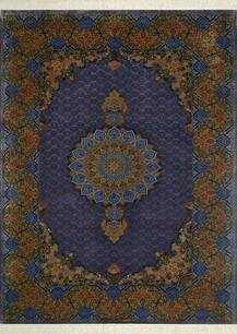 Handmade Qom carpet, grey and orange design 3184